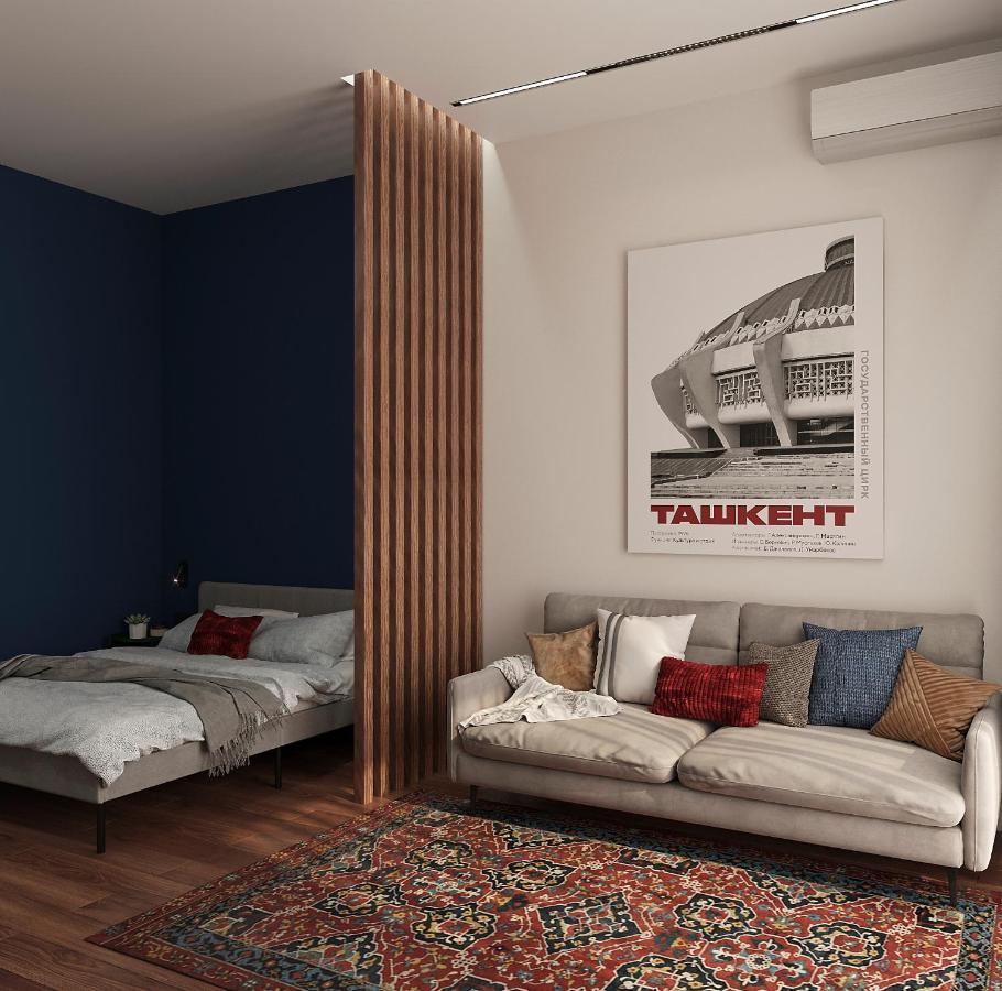 Blueloft 52 I Tashkent Apartment With Balcony Ngoại thất bức ảnh